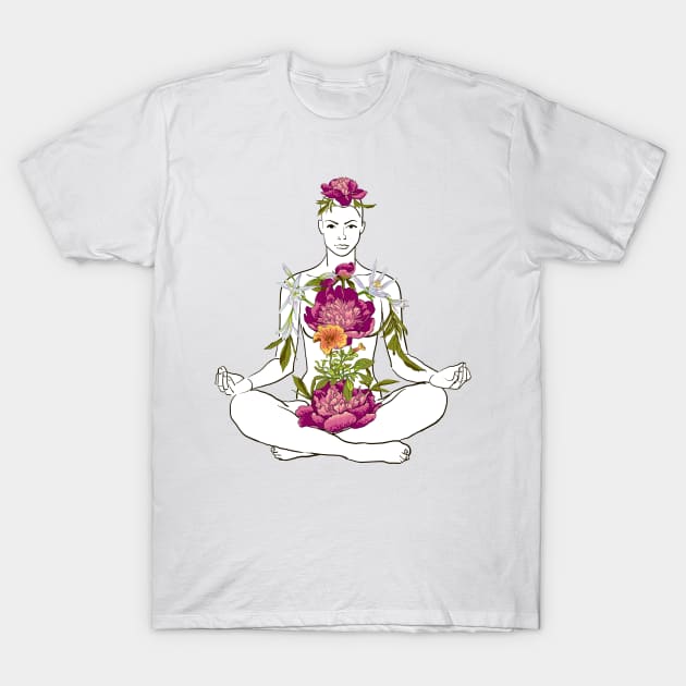 Yoga #21 T-Shirt by Olga Berlet